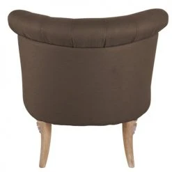 Maisons Du Monde Fauteuils Fauteuil Capitonné En Lin Taupe -Fauteuils Shop fauteuil capitonne en lin taupe 1000 16 3 220132 3