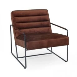 Oviala Fauteuils Fauteuil Capitonné En Velours Terracota -Fauteuils Shop fauteuil capitonne en velours terracota 4