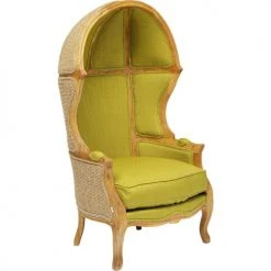 Kare Design Fauteuils Fauteuil Carrosse Vert Et Chêne -Fauteuils Shop fauteuil carrosse vert et chene 3