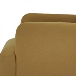 Homcom Fauteuils Fauteuil Classique Dossier 4 Boutons Pieds Bois Tissu Moutarde Foncé -Fauteuils Shop fauteuil classique dossier 4 boutons pieds bois tissu moutarde fonce 4