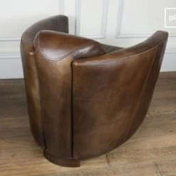 PIB Fauteuils Fauteuil Club En Cuir Marron 5 PIB Fauteuils Fauteuil Club En Cuir Marron -Fauteuils Shop fauteuil club en cuir marron 5