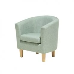 Beliani Fauteuils Fauteuil Club En Tissu Vert Clair -Fauteuils Shop fauteuil club en tissu vert clair 4