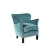 Robin Des Bois Fauteuils Fauteuil Club En Velours Clouté Bleu Arctique