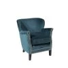 Robin Des Bois Fauteuils Fauteuil Club En Velours Clouté Bleu Paon