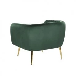 Beliani Fauteuils Fauteuil Club En Velours Vert -Fauteuils Shop fauteuil club en velours vert 3