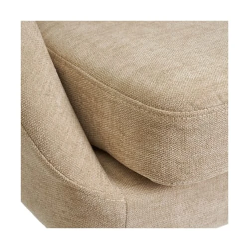 Fauteuil compact et enveloppant beige tissu chenille Wadiga Fauteuils Fauteuil Compact Et Enveloppant Beige Tissu Chenille -Fauteuils Shop fauteuil compact et enveloppant beige tissu chenille 5