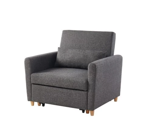 Fauteuil convertible en tissu 1 place gris Baita Fauteuils Fauteuil Convertible En Tissu 1 Place Gris -Fauteuils Shop fauteuil convertible en tissu 1 place gris