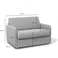 Usinestreet Fauteuils Fauteuil Convertible Express En Tissu Beige - Couchage 100x190 -Fauteuils Shop fauteuil convertible express en tissu beige couchage 100x190 5