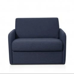 Usinestreet Fauteuils Fauteuil Convertible Express En Tissu Bleu Foncé - Couchage 70x190