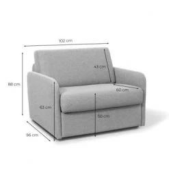 Usinestreet Fauteuils Fauteuil Convertible Express En Tissu Gris Foncé - Couchage 70x190 -Fauteuils Shop fauteuil convertible express en tissu gris fonce couchage 70x190 5