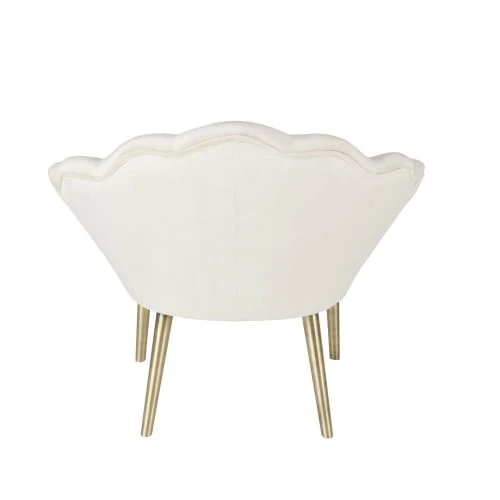 Fauteuil coquillage en velours beige Maisons Du Monde Fauteuils Fauteuil Coquillage En Velours Beige -Fauteuils Shop fauteuil coquillage en velours beige 1000 1 38 219675 4