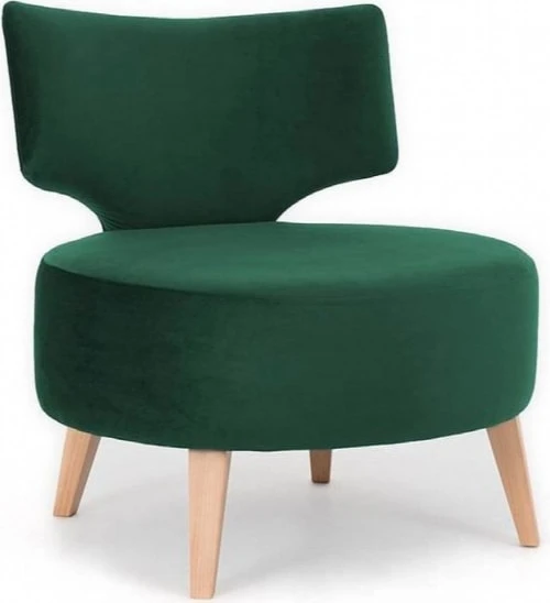 Fauteuil cosy rembourré tissu couleur vert pieds bois clair Custom Form Fauteuils Fauteuil Cosy Rembourré Tissu Couleur Vert Pieds Bois Clair -Fauteuils Shop fauteuil cosy rembourre tissu couleur vert pieds bois clair