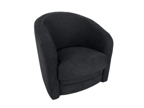 Fauteuil crapaud 1 place en tissu bleu marine DIVA SALON Fauteuils Fauteuil Crapaud 1 Place En Tissu Bleu Marine -Fauteuils Shop fauteuil crapaud 1 place en tissu bleu marine 3