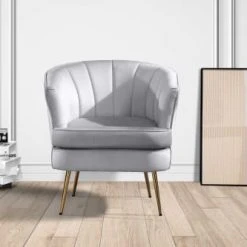 Baita Fauteuils Fauteuil Crapaud En Velours 1 Place Gris -Fauteuils Shop fauteuil crapaud en velours 1 place gris 10