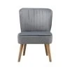 Baita Fauteuils Fauteuil Crapaud En Velours 1 Place Gris