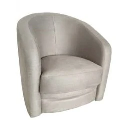 DIVA SALON Fauteuils Fauteuil Crapaud Pivotant 1 Place En Tissu Beige Crème 4 DIVA SALON Fauteuils Fauteuil Crapaud Pivotant 1 Place En Tissu Beige Crème -Fauteuils Shop fauteuil crapaud pivotant 1 place en tissu beige creme 4