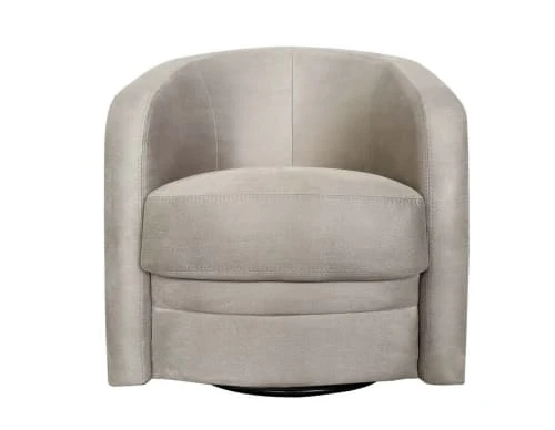 Fauteuil crapaud pivotant 1 place en tissu beige crème DIVA SALON Fauteuils Fauteuil Crapaud Pivotant 1 Place En Tissu Beige Crème -Fauteuils Shop fauteuil crapaud pivotant 1 place en tissu beige creme