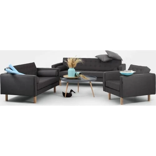 Fauteuil cubique rembourré en tissu couleur gris anthracite Custom Form Fauteuils Fauteuil Cubique Rembourré En Tissu Couleur Gris Anthracite -Fauteuils Shop fauteuil cubique rembourre en tissu couleur gris anthracite 1