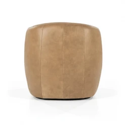 Meubles & Design Fauteuils Fauteuil Cuir Rond Design Beige -Fauteuils Shop fauteuil cuir rond design beige 5