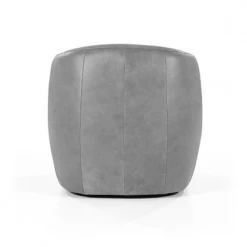 Meubles & Design Fauteuils Fauteuil Cuir Rond Design Gris -Fauteuils Shop fauteuil cuir rond design gris 4