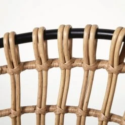 Maisons Du Monde Fauteuils De Jardin Fauteuil De Jardin En Résine Imitation Rotin Et Toile Noire -Fauteuils Shop fauteuil de jardin en resine imitation rotin et toile noire 1000 8 7 187008 3