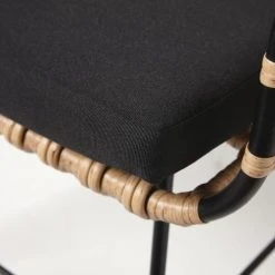 Maisons Du Monde Fauteuils De Jardin Fauteuil De Jardin En Résine Imitation Rotin Et Toile Noire -Fauteuils Shop fauteuil de jardin en resine imitation rotin et toile noire 1000 8 7 187008 4