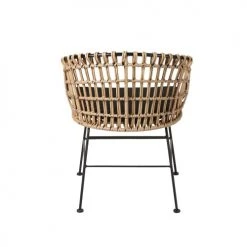 Maisons Du Monde Fauteuils De Jardin Fauteuil De Jardin En Résine Imitation Rotin Et Toile Noire -Fauteuils Shop fauteuil de jardin en resine imitation rotin et toile noire 1000 8 7 187008 5