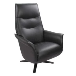 My New Design Fauteuils Fauteuil De Relaxation Manuel Design - Cuir Blanc -Fauteuils Shop fauteuil de relaxation manuel design cuir noir