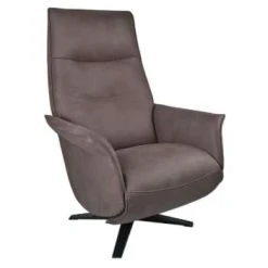 My New Design Fauteuils Fauteuil De Relaxation Manuel Design - Cuir Blanc -Fauteuils Shop fauteuil de relaxation manuel design microfibre marron