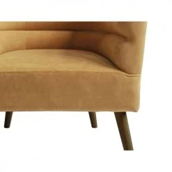 Leitmotiv Fauteuils Fauteuil De Salon Design Velours Jaune -Fauteuils Shop fauteuil de salon design velours jaune 4