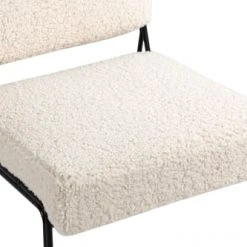 Nordlys Fauteuils Fauteuil De Salon En Métal Et Bouclettes Blanches -Fauteuils Shop fauteuil de salon en metal et bouclettes blanches 10