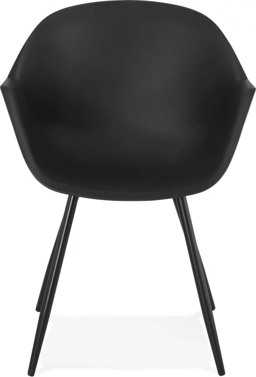 Fauteuil design en résine noir avec accoudoirs Kokoon Design Fauteuils Fauteuil Design En Résine Noir Avec Accoudoirs -Fauteuils Shop fauteuil design en resine noir avec accoudoirs 1