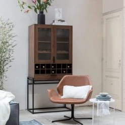 Zuiver Fauteuils Fauteuil Design En Simili Cuir Noir -Fauteuils Shop fauteuil design en simili cuir noir 5