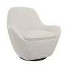 Drawer Fauteuils Fauteuil Design En Tissu Bouclette Beige