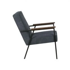 Woood Fauteuils Fauteuil Design Scandinave Accoudoirs Bois Bleu Ocean -Fauteuils Shop fauteuil design scandinave accoudoirs bois bleu ocean 2