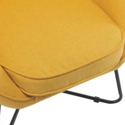 Moloo Fauteuils Fauteuil Design Tissu Curry Pieds Métal Noir -Fauteuils Shop fauteuil design tissu curry pieds metal noir 3