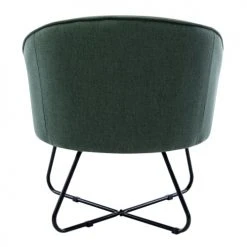 Moloo Fauteuils Fauteuil Design Tissu Vert Forêt Pieds Métal Noir -Fauteuils Shop fauteuil design tissu vert foret pieds metal noir 2