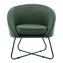 Moloo Fauteuils Fauteuil Design Tissu Vert Forêt Pieds Métal Noir -Fauteuils Shop fauteuil design tissu vert foret pieds metal noir 4
