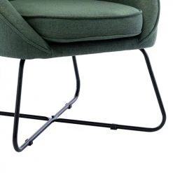 Moloo Fauteuils Fauteuil Design Tissu Vert Forêt Pieds Métal Noir -Fauteuils Shop fauteuil design tissu vert foret pieds metal noir 5