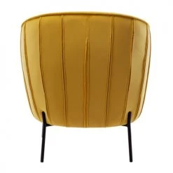 Moloo Fauteuils Fauteuil Design Velours Curry Pieds Métal Noir -Fauteuils Shop fauteuil design velours curry pieds metal noir 2