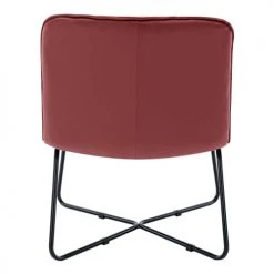 Moloo Fauteuils Fauteuil Design Velours Lie De Vin Pieds Métal Noir -Fauteuils Shop fauteuil design velours lie de vin pieds metal noir 2