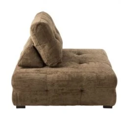 Meubles & Design Fauteuils Fauteuil Douillet En Velours Côtelé Marron 2 Meubles & Design Fauteuils Fauteuil Douillet En Velours Côtelé Marron -Fauteuils Shop fauteuil douillet en velours cotele marron 2