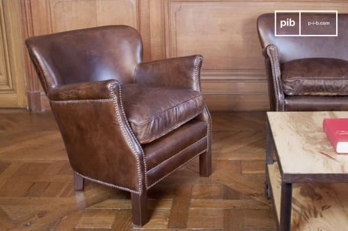 Fauteuil du professeur en cuir marron PIB Fauteuils Fauteuil Du Professeur En Cuir Marron -Fauteuils Shop fauteuil du professeur en cuir marron 1