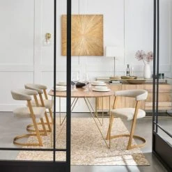 Maisons Du Monde Fauteuils Fauteuil écru Chiné Et Métal Coloris Laiton 5 Maisons Du Monde Fauteuils Fauteuil écru Chiné Et Métal Coloris Laiton -Fauteuils Shop fauteuil ecru chine et metal coloris laiton 1000 5 24 187804 11