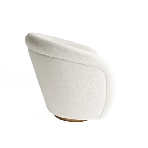 Fauteuil effet laine bouclée et laiton Potiron Paris Fauteuils Fauteuil Effet Laine Bouclée Et Laiton -Fauteuils Shop fauteuil effet laine bouclee et laiton 3