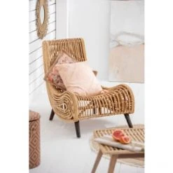 Fauteuils Shop -Fauteuils Shop fauteuil en bambou et rotin naturel 1