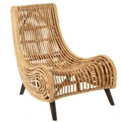 Hellin Fauteuils Fauteuil En Bambou Et Rotin Naturel