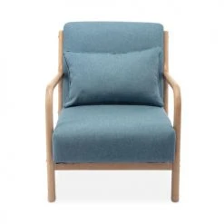 Alice's Garden Fauteuils Fauteuil En Bois Avec Tissu Bleu 65x 80x79cm 10 Alice's Garden Fauteuils Fauteuil En Bois Avec Tissu Bleu 65x 80x79cm -Fauteuils Shop fauteuil en bois avec tissu bleu 65x 80x79cm 4