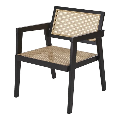 Fauteuil en bois de hêtre noir cannage en rotin Maisons Du Monde Fauteuils Fauteuil En Bois De Hêtre Noir Cannage En Rotin -Fauteuils Shop fauteuil en bois de hetre noir cannage en rotin 1000 8 7 219070 1