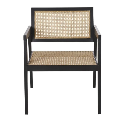 Fauteuil en bois de hêtre noir cannage en rotin Maisons Du Monde Fauteuils Fauteuil En Bois De Hêtre Noir Cannage En Rotin -Fauteuils Shop fauteuil en bois de hetre noir cannage en rotin 1000 8 7 219070 2